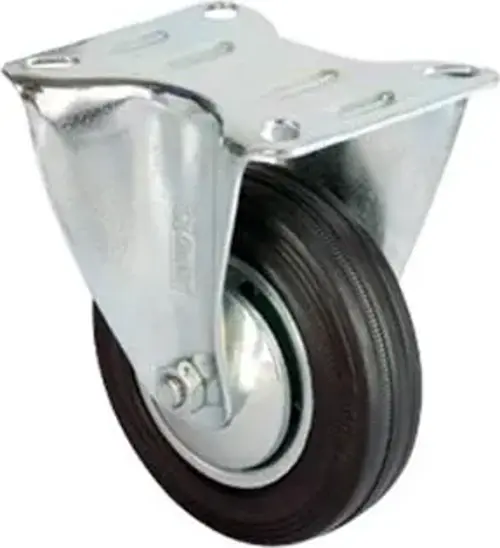 Servis Tekeri - Tablalı Siyah Sabit - Çap 80 mm
