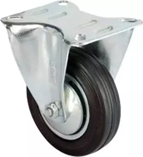 Servis Tekeri - Tablalı Siyah Sabit - Çap 100 mm