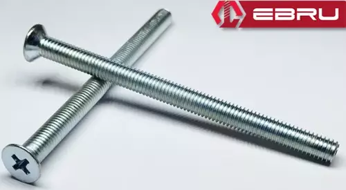 Ebru YHB Göbek Kilit, Barel Vidası M5x65 - 10 Adet