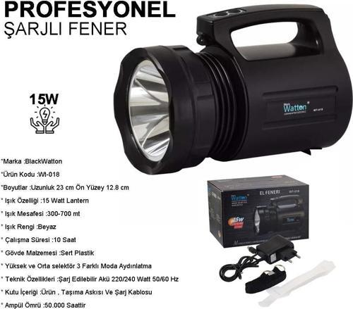 Watton Wt-018 Profesyonel Büyük Avcı Feneri
