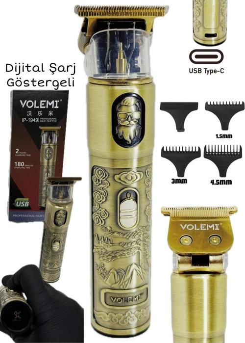 IP-1949 Şarj Göstergeli Sakal Lazer Öncesi Vücut Ense Çizim Sıfıra Yakın Tıraş
