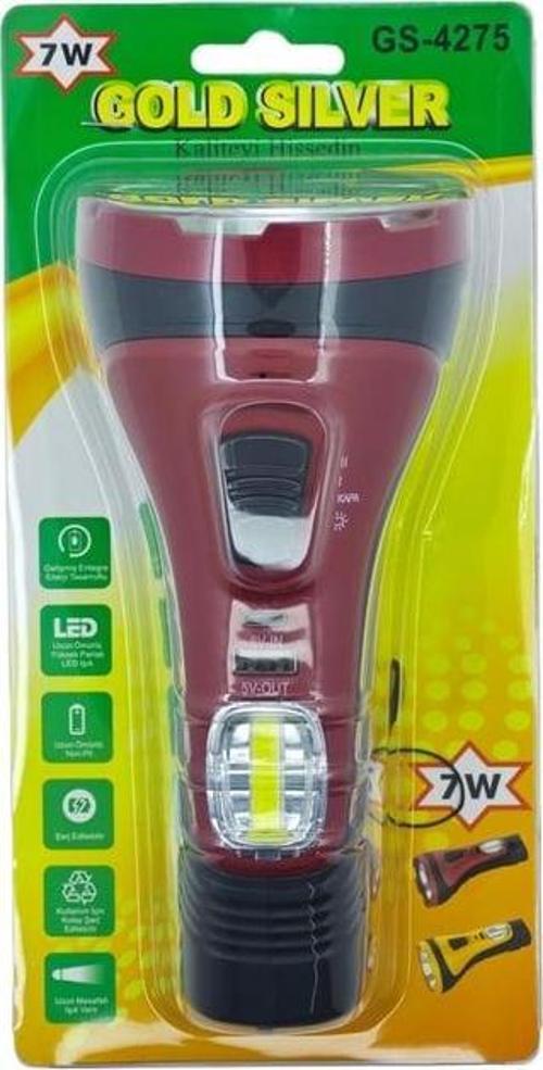 Gs-4275 7W Şarjlı El Feneri