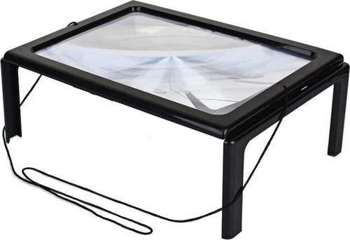 Yaşlılar Için A4 Boyutu Masa Tipi Işıklı Okuma Büyüteç Th-275205B