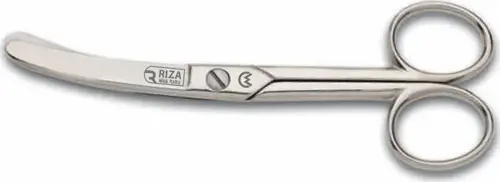 Rıza M-159 Eğri Manifatura Makası No: 5 inç / 12,70 cm - Nikel Kaplama