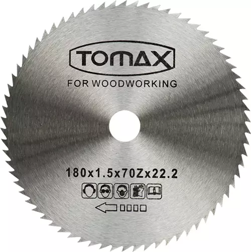 Tomax Ağaç Daire Testeresi (Elmassız) 115x1,2 Diş 80z