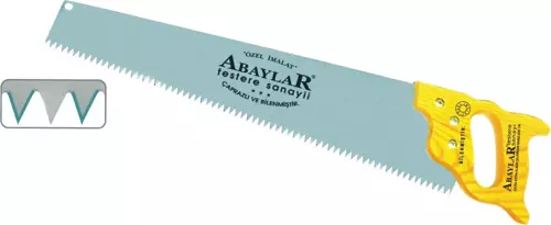 Abaylar Beyaz Çelik Pala Testere 50 cm - Ahşap Sap