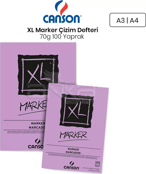 XL Marker Çizim Defteri 70g 100 Yaprak