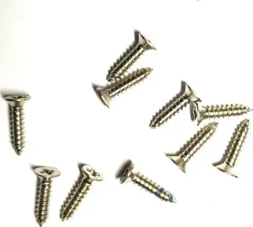 Klips, Menteşe, Ayak, Ağaç, Sunta Vidası 2,2x9,5mm - Nikel 100 Adet