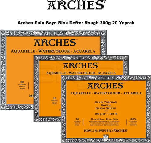 Sulu Boya Blok Defter Rough 300g 20 Yaprak