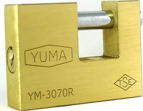 Yuma Kayar Milli Pirinç Asma Kilit 79 mm - Yeni Tip