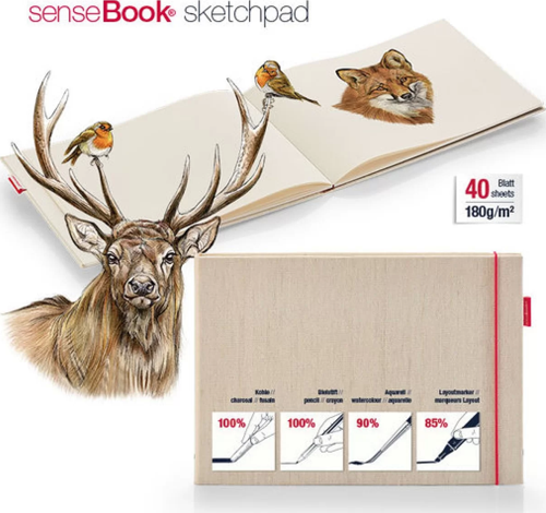 Sensebook Sketch Pad 180gr 40 Yaprak A4