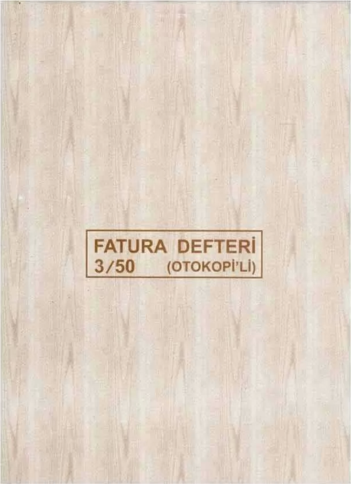 Otokopili Fatura Defteri 3-50 2 Nüsha