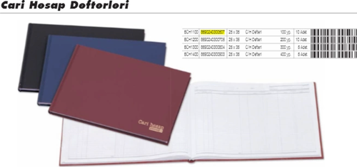 CARİ HESAP DEFTERİ 25x35 100 YAPRAK
