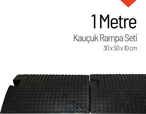 Kauçuk Rampa, Otopark Rampası, Kaldırım Rampası 30 x 50 x 10 cm 1 Metre