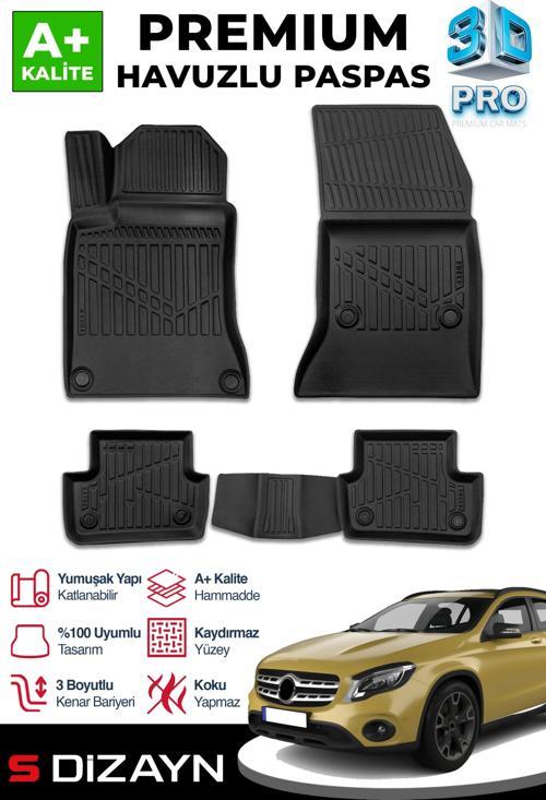 Mercedes GLA 3D Pro Havuzlu Paspas 2014-2019 A+ Kalite