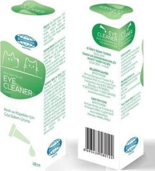 Biyo-dermacure Eye Cleaner Kedi Ve Köpekler Için Göz Bakım Ürünü 50 Ml