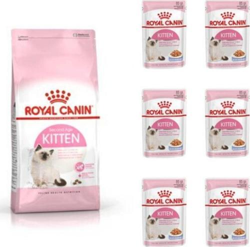 Kitten (yavru Kedi Maması) 4 Kg. + 6 Adet (kitten) Yaş Mama