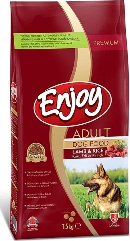 Enjoy Kuzu Etli Yetişkin Köpek Maması 15 Kg