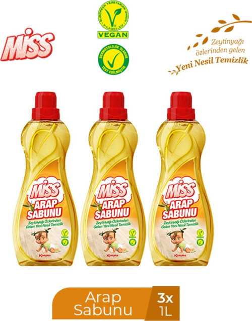 Sıvı Arap Sabunu 1000 Ml X 3 Adet