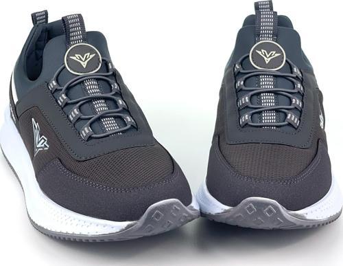Erkek Füme Bağcıksız Esnek Çok Hafif Günlük Sneaker Spor Ayakkabı