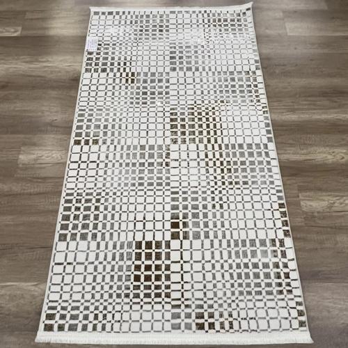 Zen 1053 Mikrofiber Kaymaz Taban Yıkanabilir Antibakteriyel Modern Halı Gold Halı