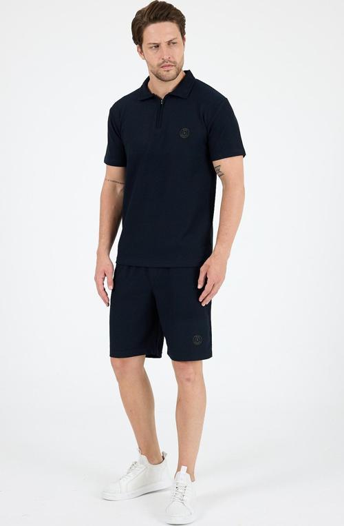 Erkek Kapris Polo Yaka Kısa Kollu T-shirt – Rahat Kalıp, Nefes Alan Kumaş Erkek T-shirt 7918