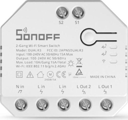 Dualr3 Çift Yönlü Wifi Dual Röle Kartı