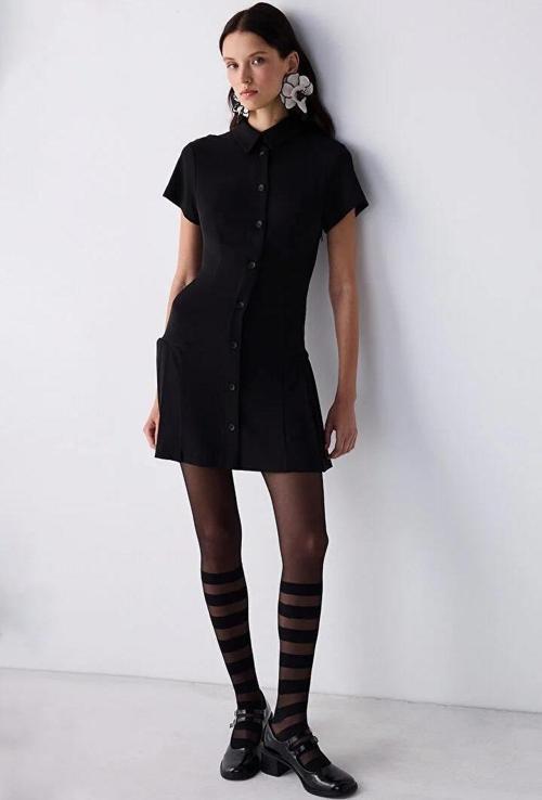 Çizgili Külotlu Çorap Stripe