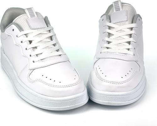 Unisex Beyaz Bağcıklı Rahat Günlük Sneaker Spor Ayakkabı