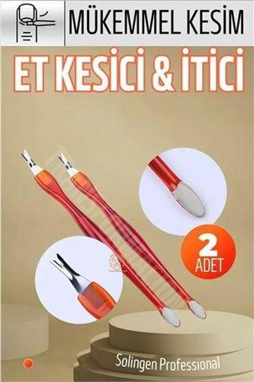 Ergonomik Tırnak Et Kesici Et İtici 2 Adet Solingen