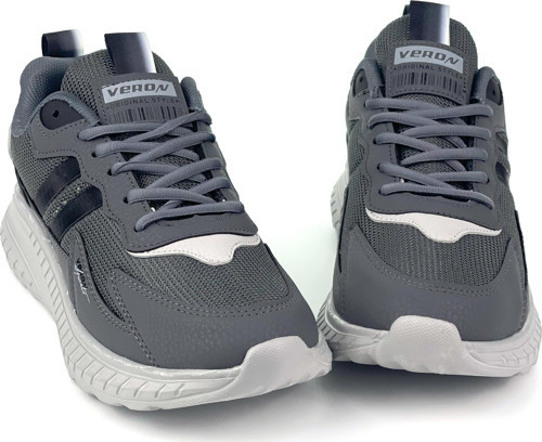Erkek Füme Buz Bağcıklı Esnek Hafif Günlük Sneaker Spor Ayakkabı