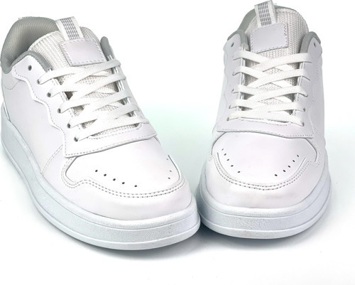 Unisex Beyaz Bağcıklı Rahat Günlük Sneaker Spor Ayakkabı