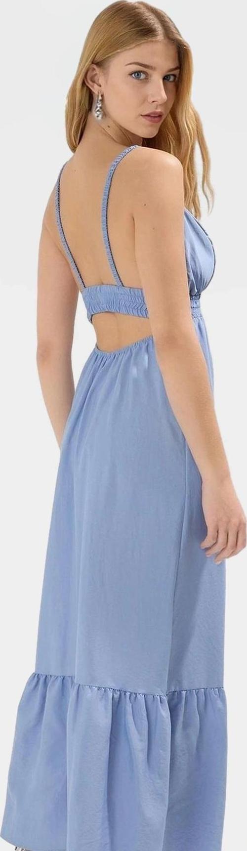 Polyester Modal Kumaştan Kolsuz Skater Elbise Uzun Ömürlü Özel Tasarım Seçkin Malzeme