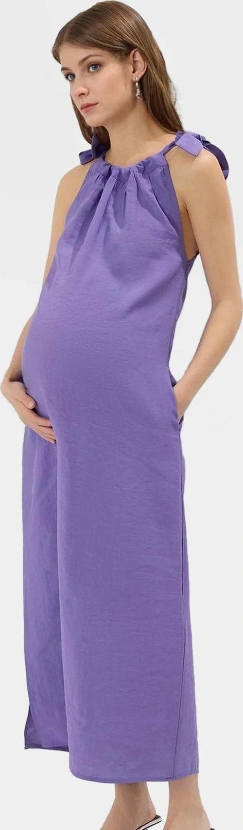 Rahat ve Şık Yazlık Maxi Elbise Modal Kumaş Düz Kesim Halter Yaka Uzun Ömürlü Premium Kalite