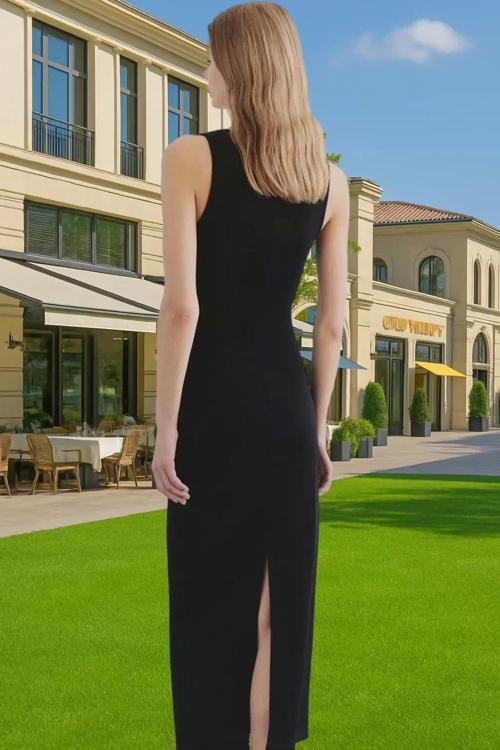 Zarif Gül Detaylı Örme Midi Abiye Elbise Özel Günler İçin Trend Tasarım Uzun Ömürlü Mükemmel Uyum