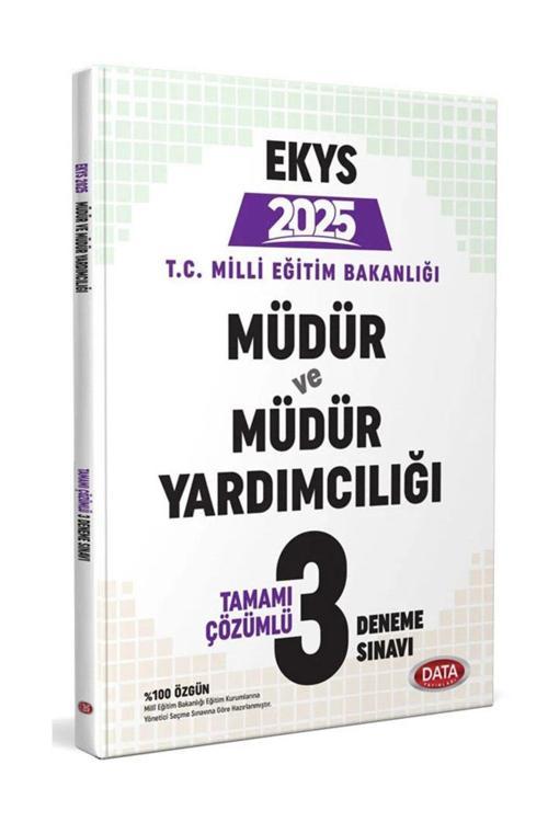 Data Yayınları 2025 Meb Ekys Müdür Ve Müdür Yardımcılığı Çözümlü 3 Deneme Sınavı Data