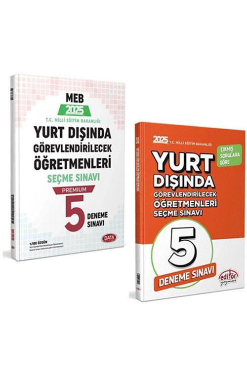 Editör Yayınevi 2025 Editör Meb Yurt Dışında Görevlendirilecek Öğretmenleri Seçme Sınavı 5 Deneme Sınavı Seti