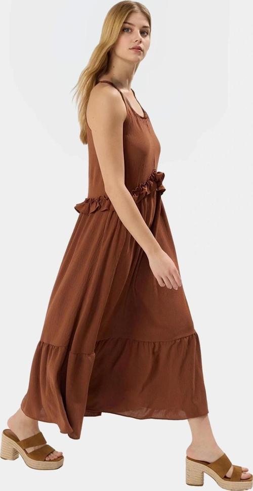 Yazlık Rahatlığıyla Şıklığı Bir Arada Halter Yaka Maxi Elbise Özenle Seçilmiş Premium Kalite