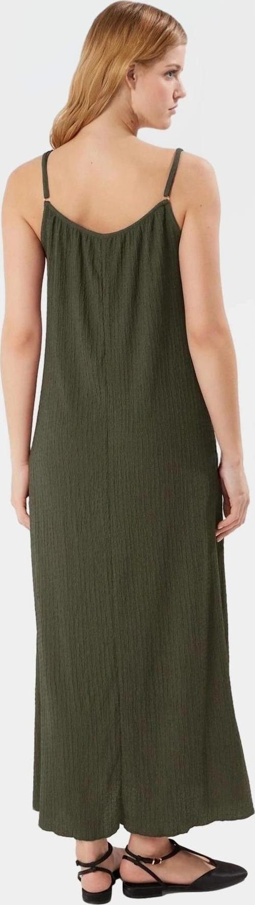 Pamuklu A line Maxi Elbise V Yaka Örme Kumaş Rahat Kalıp Özenle Seçilmiş Modern Stil Özel Tasarım