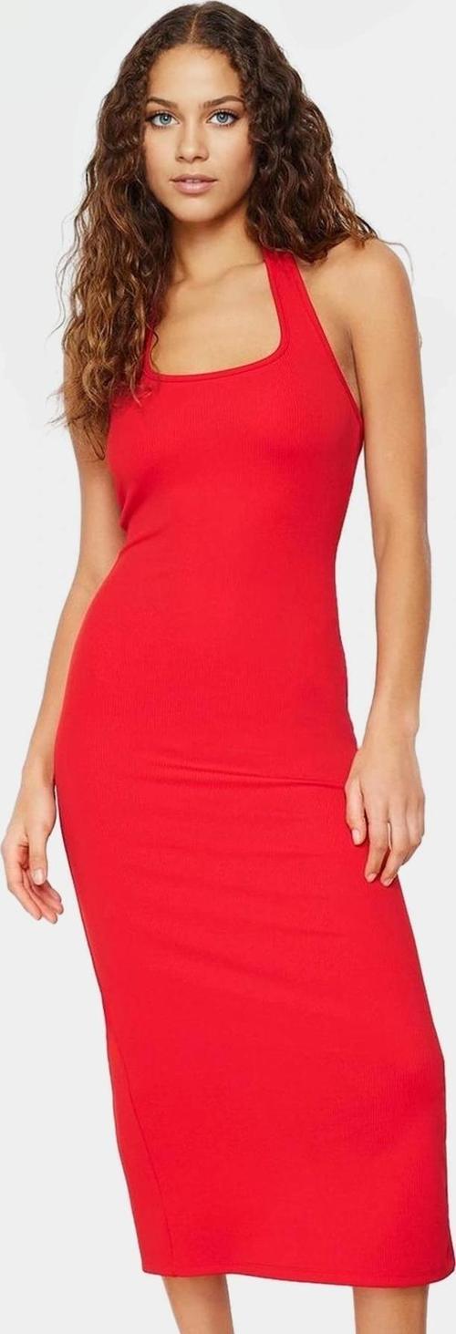 Midi Elbise Esnek Örme Kumaş Bodycon Kalıp Günlük Stil Kaliteli İşçilik Seçkin Malzeme