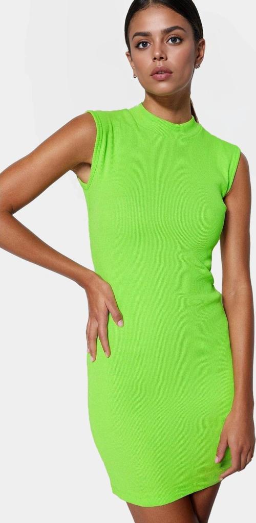 Örme Bodycon Mini Elbise Bisiklet Yaka Rahat Günlük Stil Kullanım Zarifane Tasarım