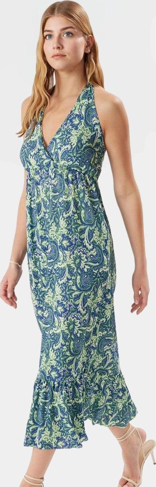 A line V Yaka Maxi Elbise Rahat Örme Kumaş Günlük Stil Kullanım Yüksek Kalite