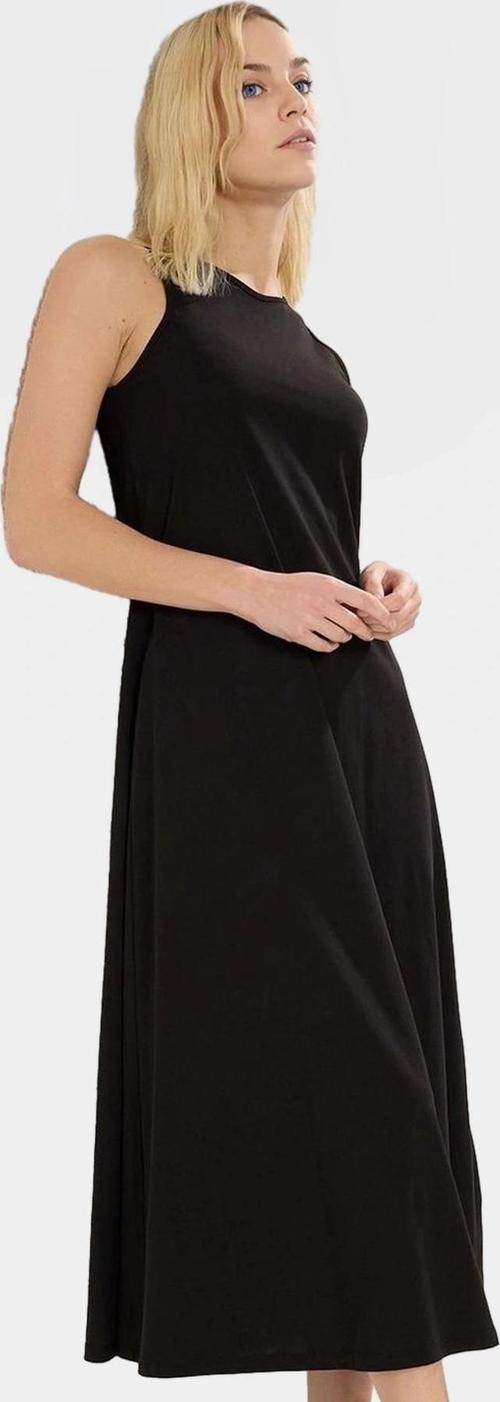 Rahat Pamuklu Maxi Elbise A Line Kesim Halter Yaka Günlük Stil Konforlu Uzun Ömürlü