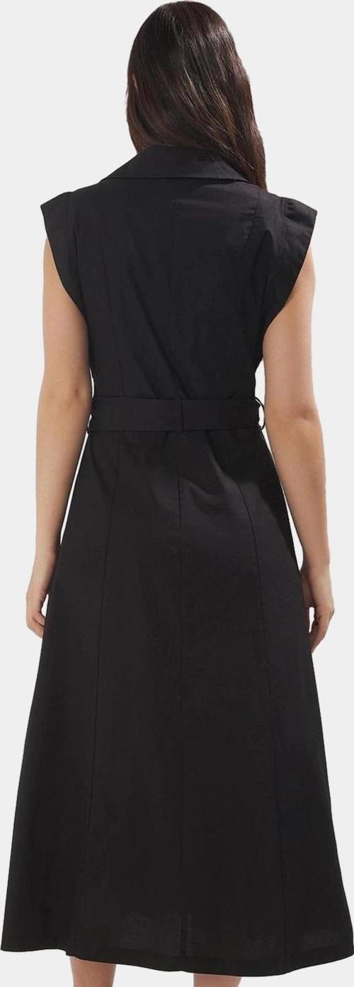 Kuşaklı Dokuma Pamuk Polyester Midi Gömlek Elbise Rahat Yazlık Premium Kalite Dayanıklı Malzeme