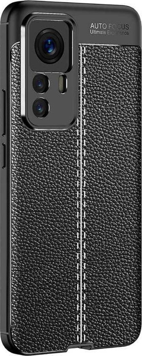 Xiaomi Mi 12T Uyumlu Kamera Korumalı Deri Görünümlü Silikon Kılıf