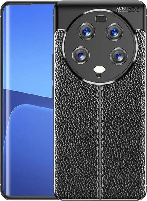 Xiaomi Mi 13 Ultra Uyumlu Kamera Korumalı Deri Görünümlü Silikon Kılıf
