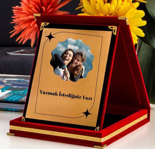 Kişiye Özel Fotoğraflı Plaket