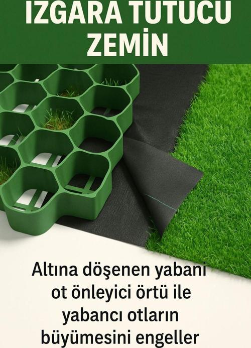 Mıcır / Çakıl Tutucuızgara 50* 50 Cm Ölçülerinde 3M2 (12Adet) Alana 3M2 Jüt Hediye