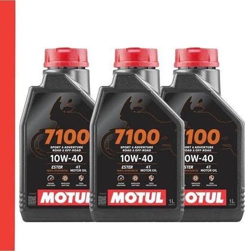 7100 10W-40 4T Motosiklet Motor Yağı – 3 x 1 Litre | %100 Sentetik |