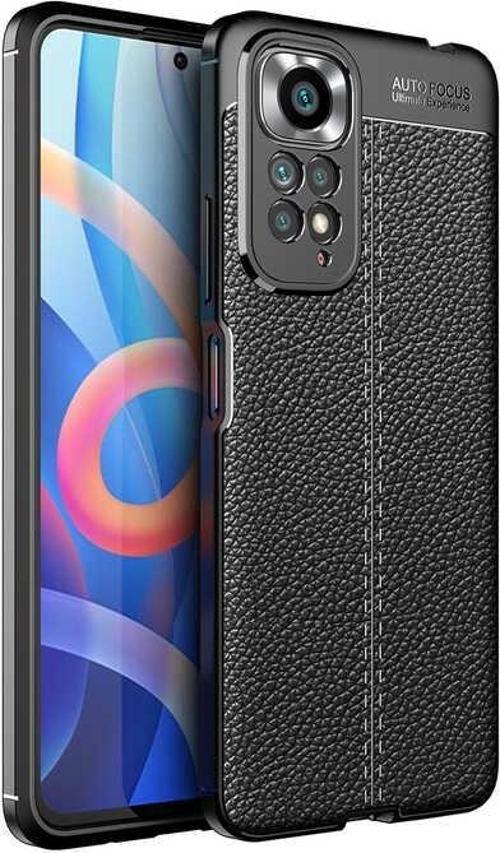 Xiaomi Redmi Note 11S Uyumlu Kamera Korumalı Deri Görünümlü Silikon Kılıf